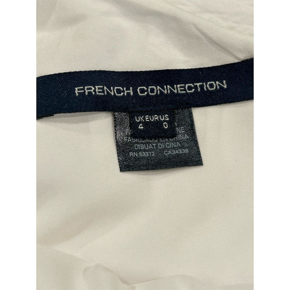 French Connection White One Shoulder Summer Dress Size 0 - Picture 6 of 11